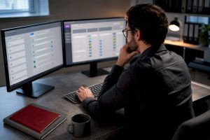 Specialist auditing local business directory profiles